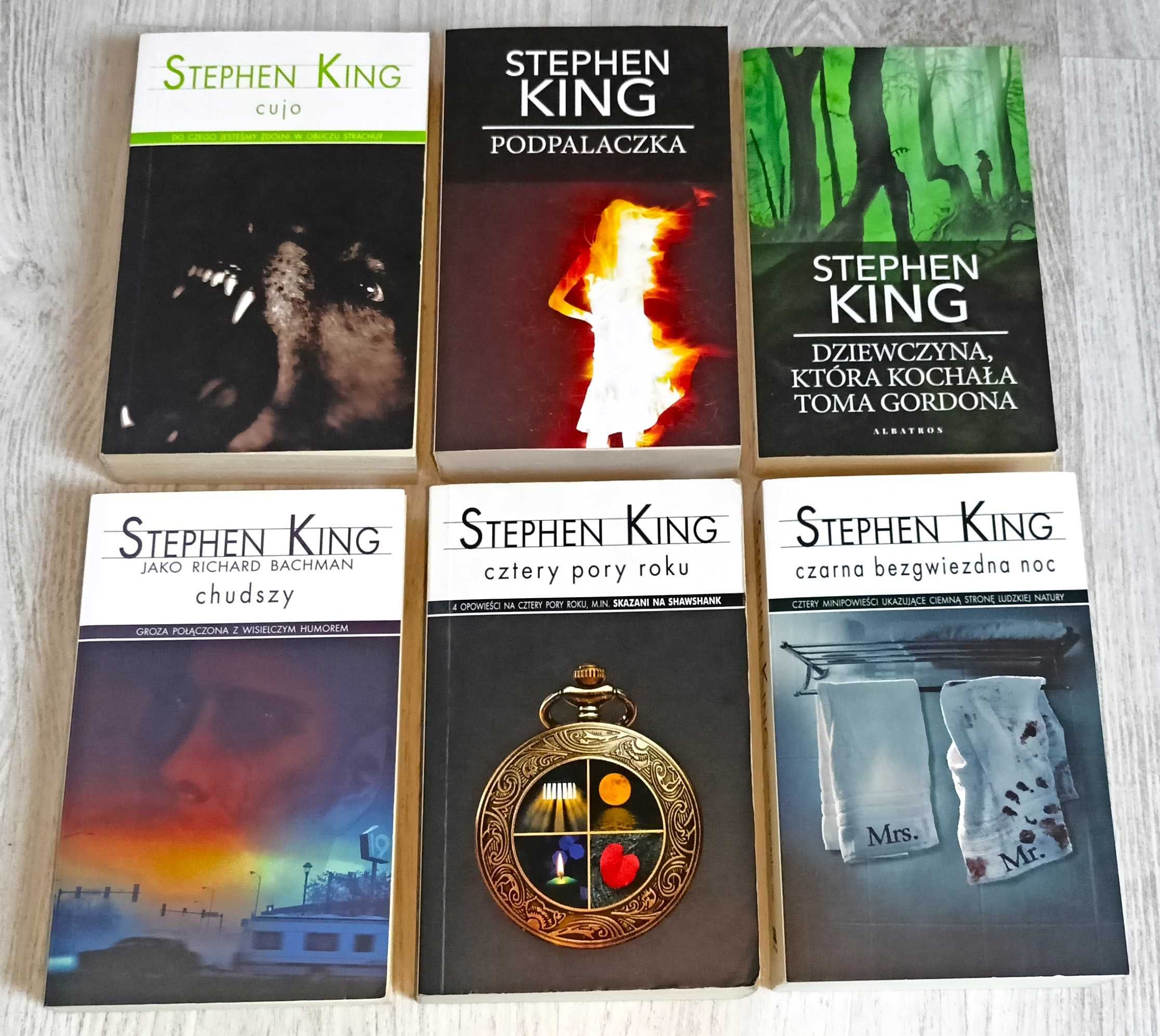 6x Stephen King Chudszy Cujo Cztery pory roku Skazani na Shawshank