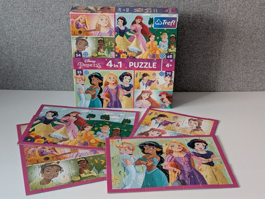 Puzzle Disney Princess 4w1, Trefl