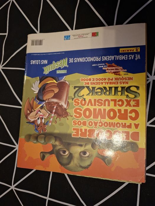 Caderneta cromos shrek 2