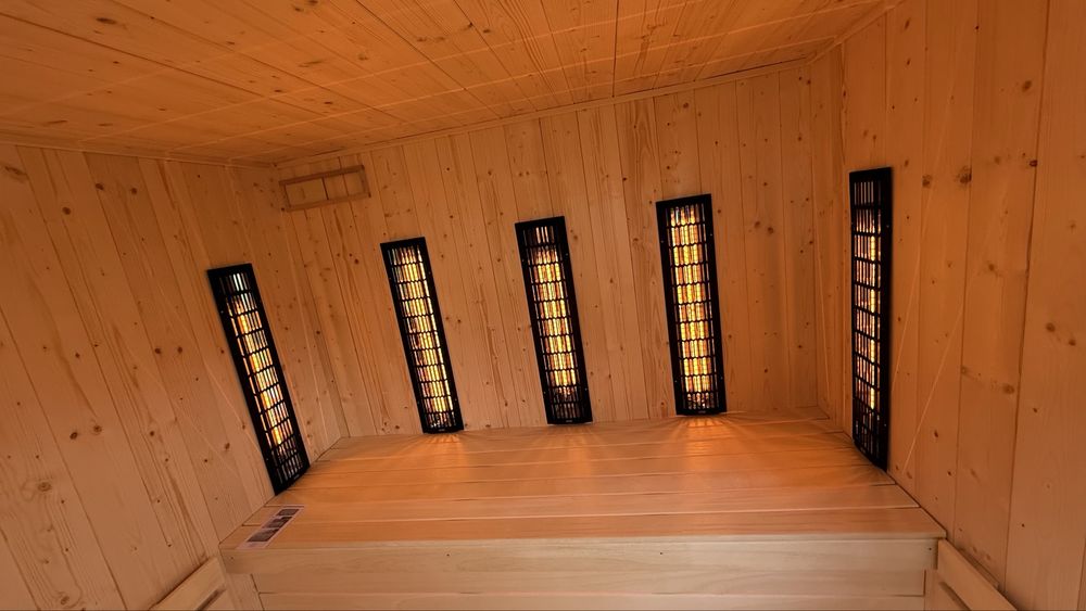 Sauna sucha i infrared IR montaż na miejscu.