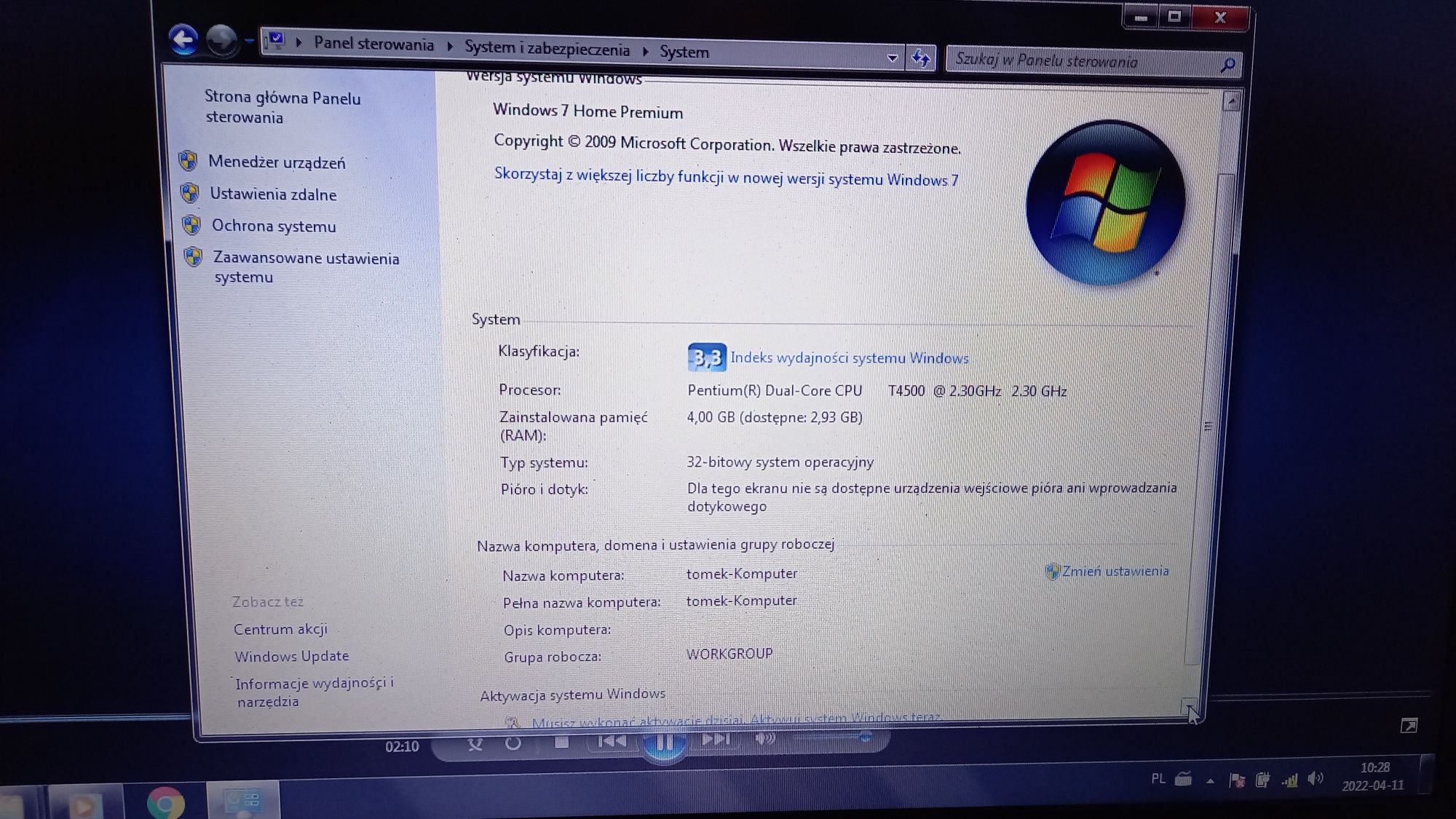 Laptop samsung wszystko ok