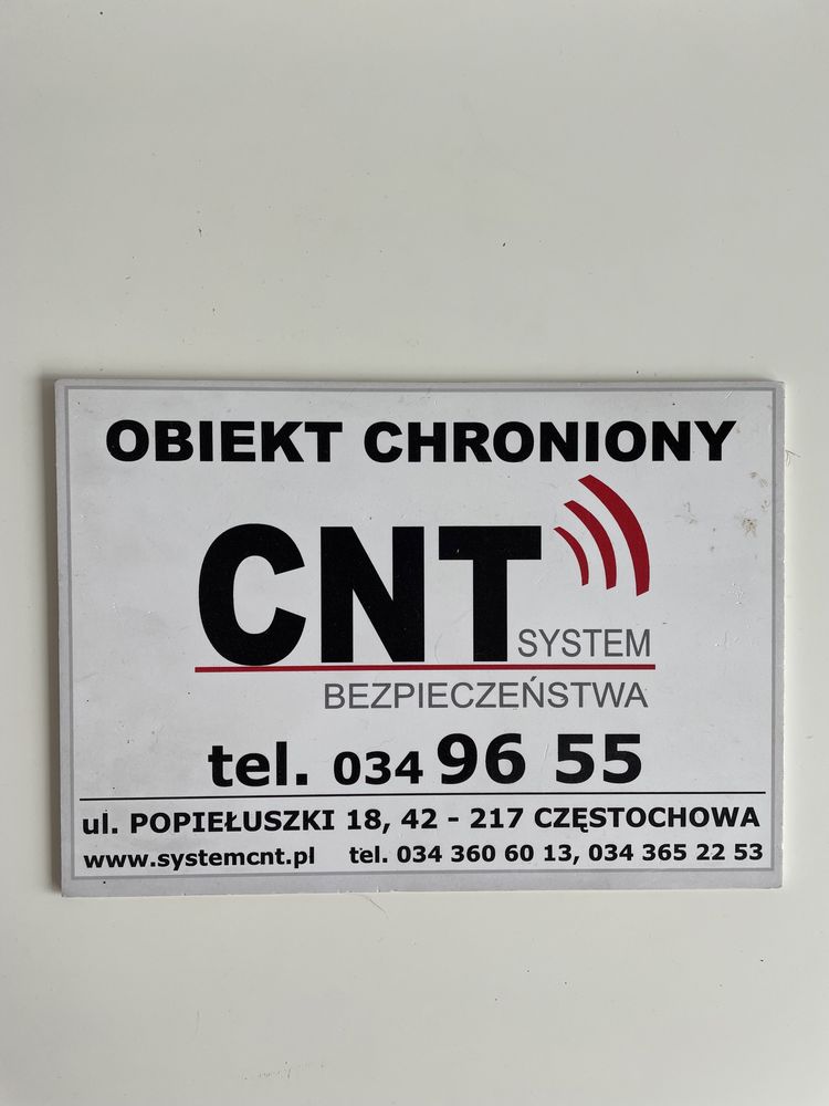 Tablica tabliczka obiekt chroniony nieupoważnionym wstęp wzbroniony