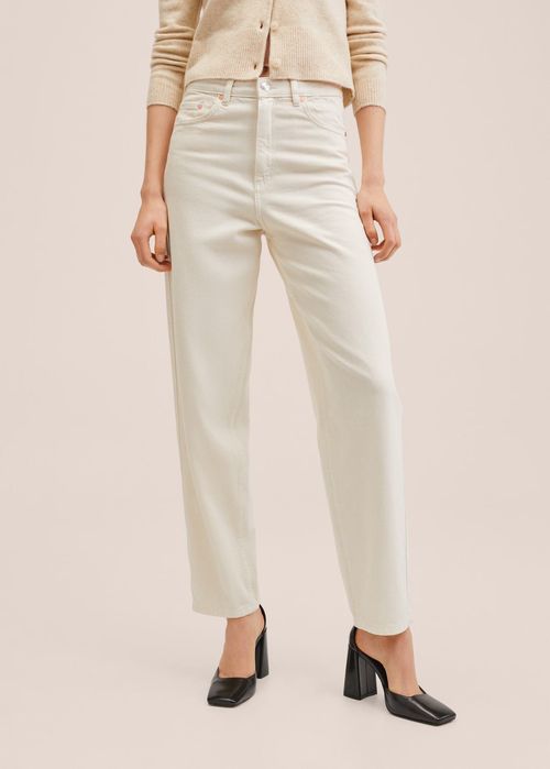 Бежеві джинси mom, Mango