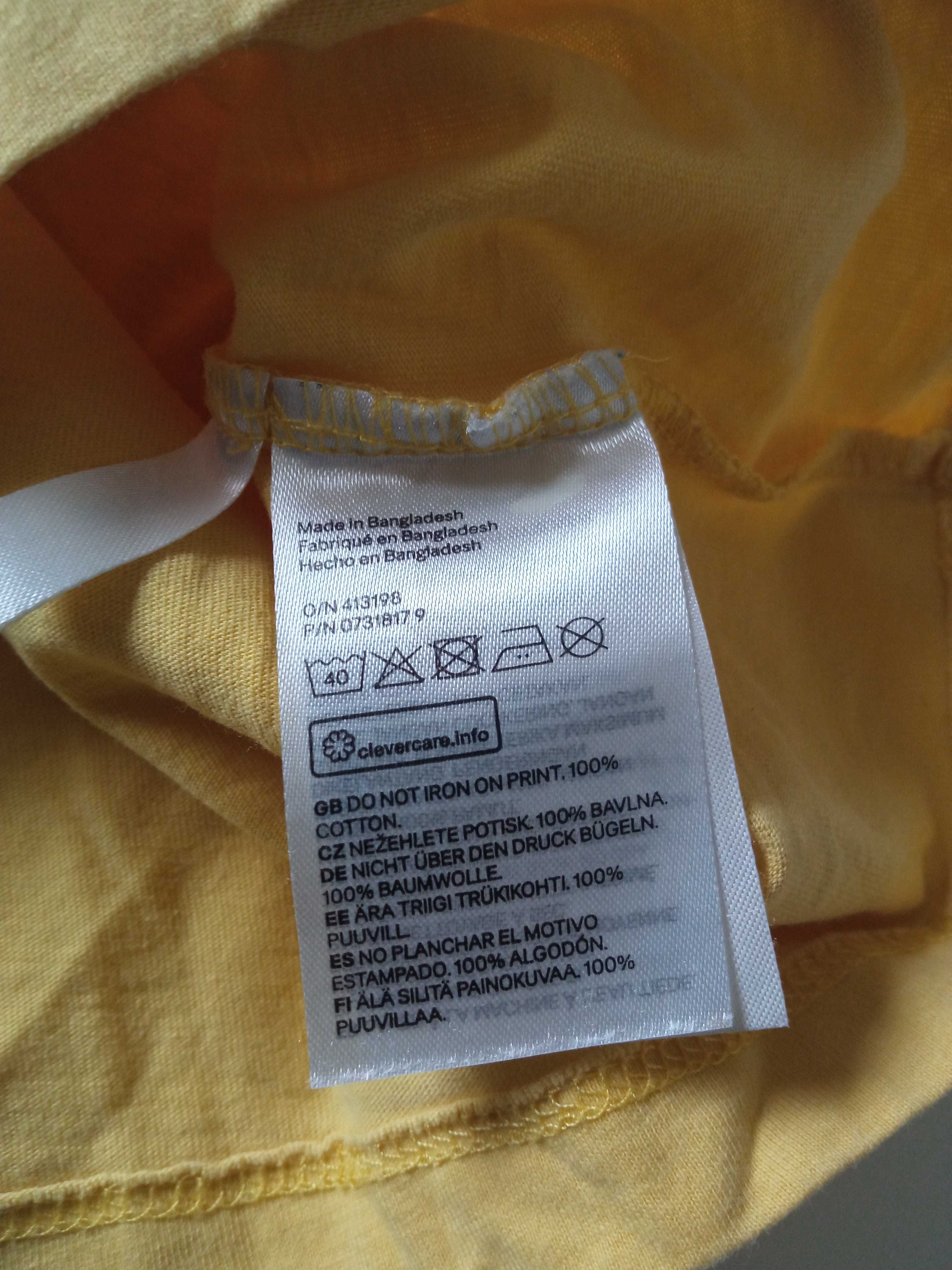 H&M młodzieżowa koszulka t-shirt bawełna r 158/164