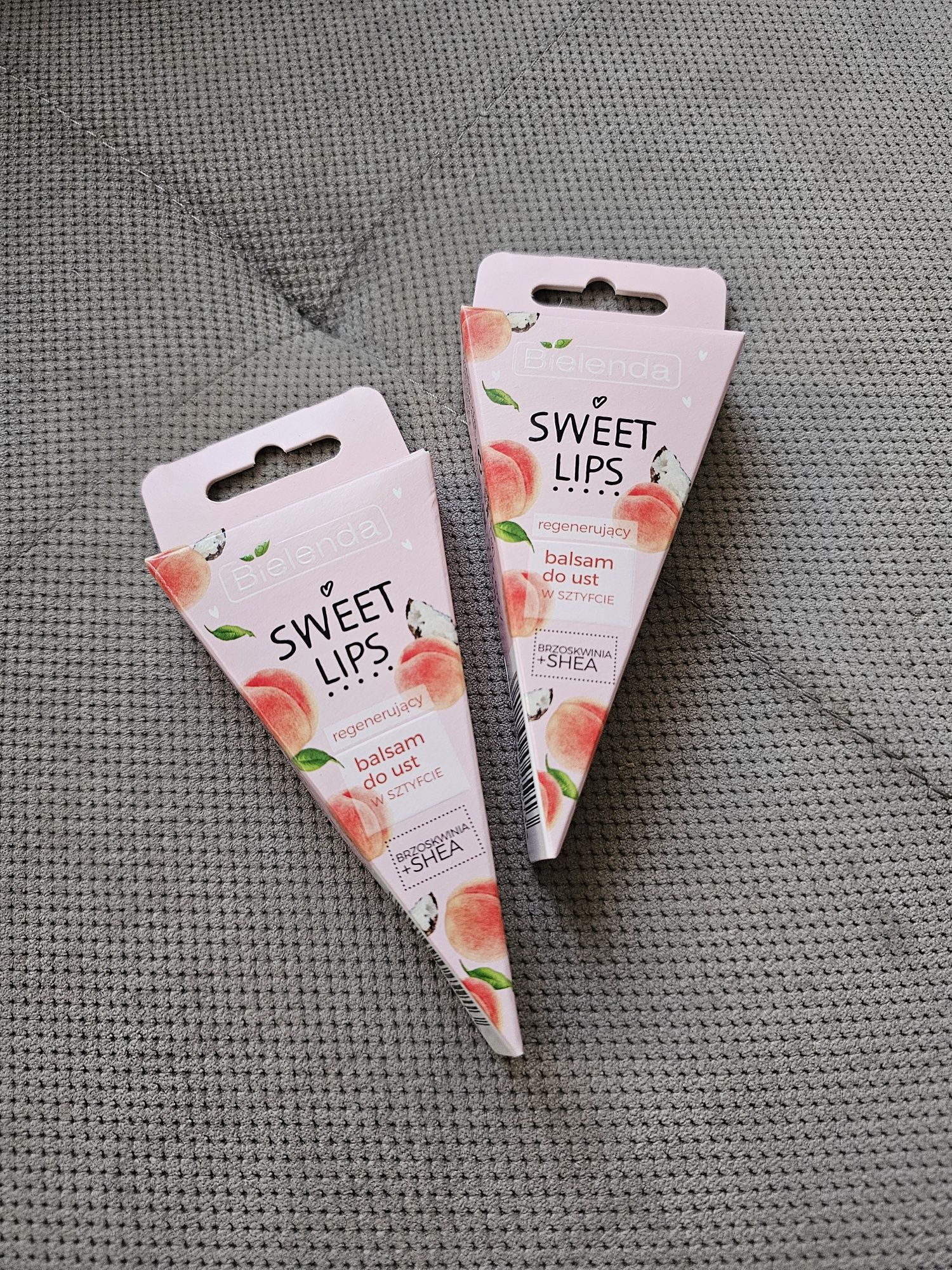 2x BIELENDA Balsam do ust w sztyfcie BRZOSKWINIA + SHEA, pomadka maska