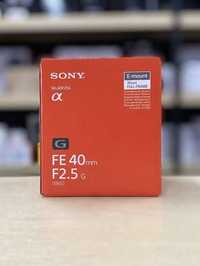 Sony FE 40mm f2.5 G NOVA Garantia