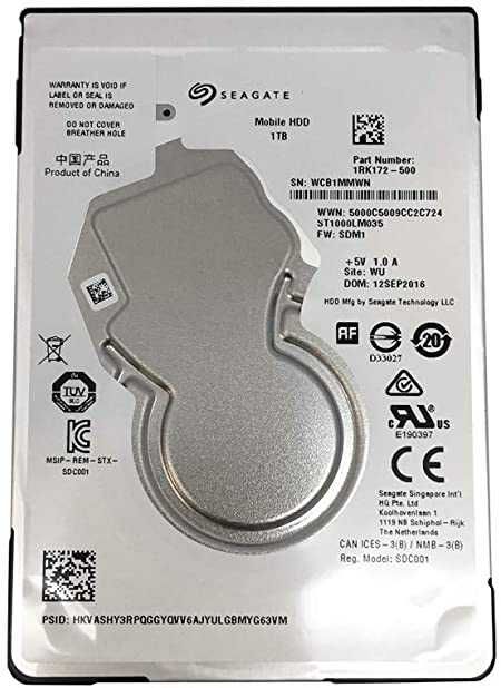 Disco Seagate Mobile HDD 1TB SATA III 128MB - ST1000LM035