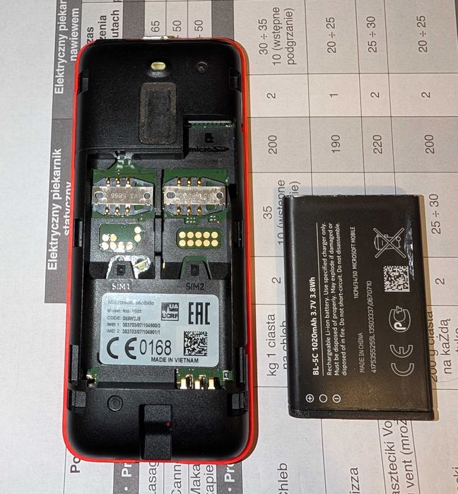 Nokia 130 RM-1035 и  Samsung GT-E1200i