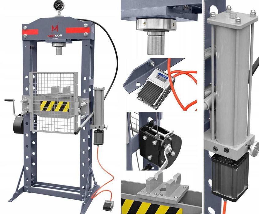 Prasa Hydrauliczna Pneumatyczna Warsztatowa Metcor 30T