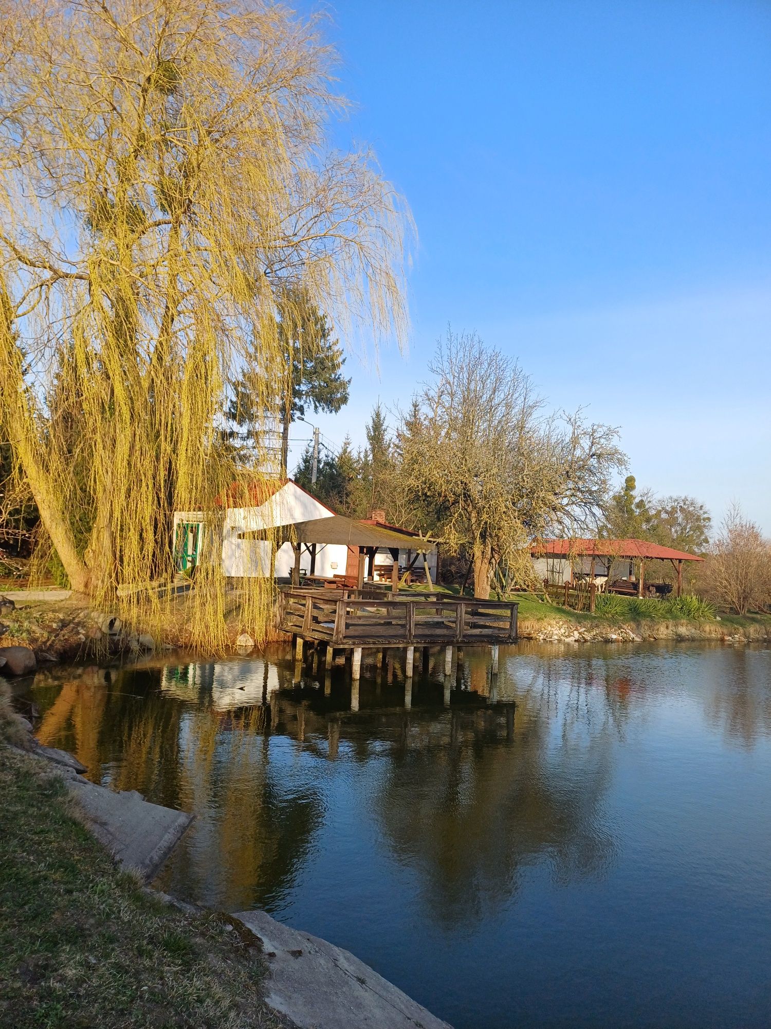 Noclegi Warmia domek letniskowy nad stawem
