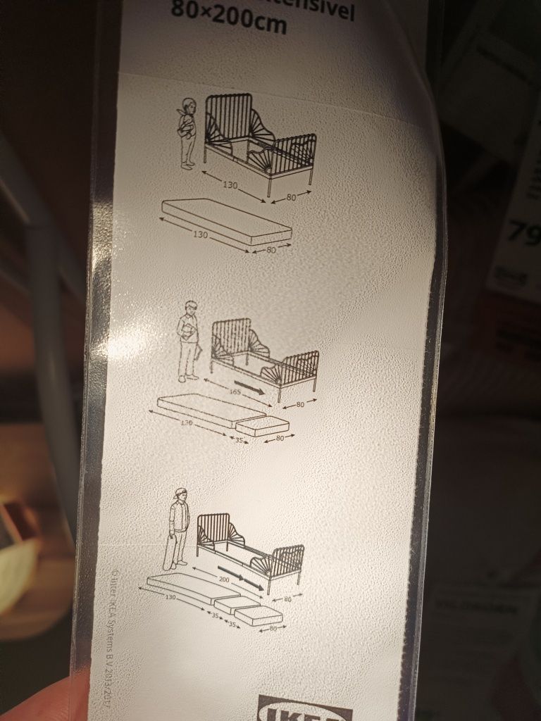 Cama criança, estrado e colchão IKEA + extras