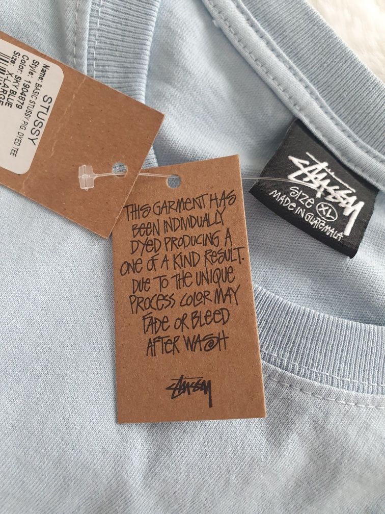 koszulka stussy baby blue