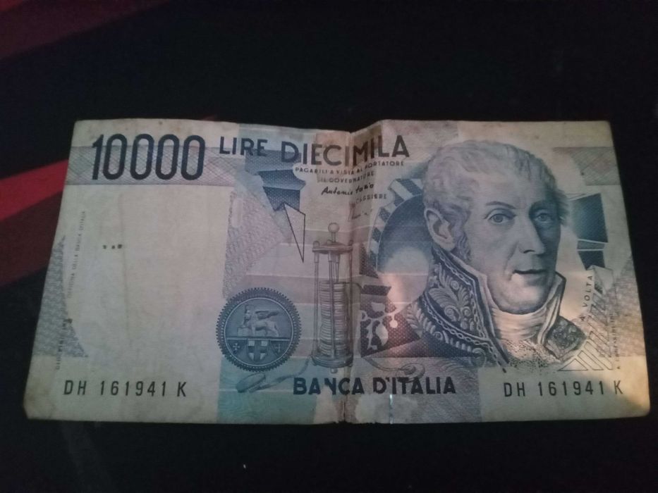 Stary BANKNOT kolekcjonerski 10000 LIRE LIRÓW Włochy 1984 ANTYK OKAZJA