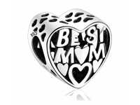 Srebrny Koralik Charms Beads Serce Dla Mamy Mom Qs0071