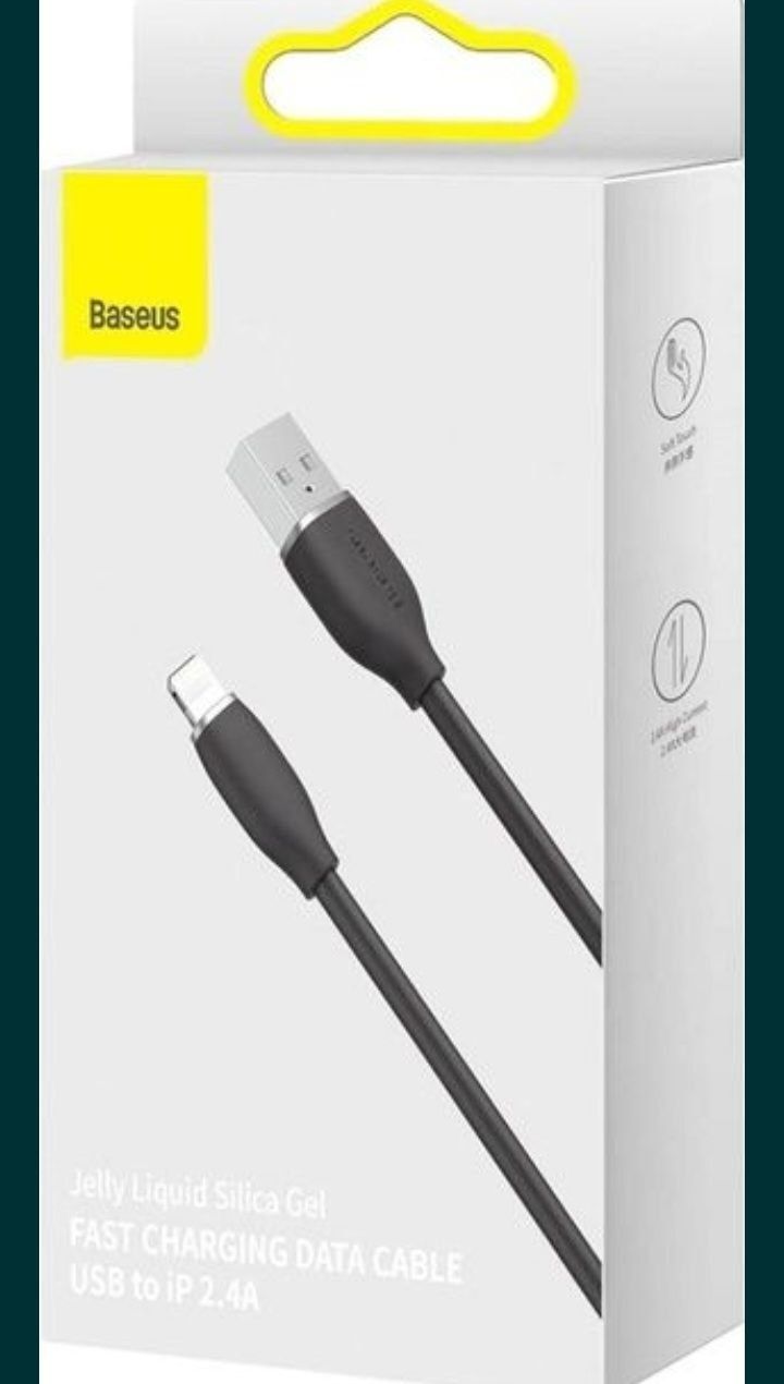 Кабель Baseus Jelly USB - iP Lightning 2.4A 120см