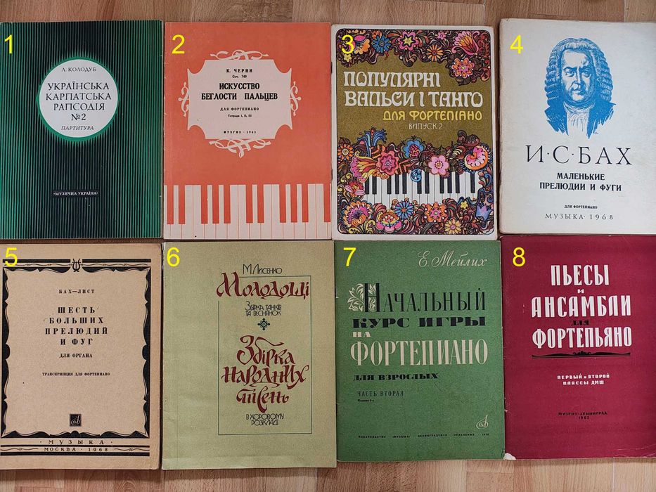 Книга/музика/Бах/Шопен/Бетховен/ноти піаніста/для фортепіано/1