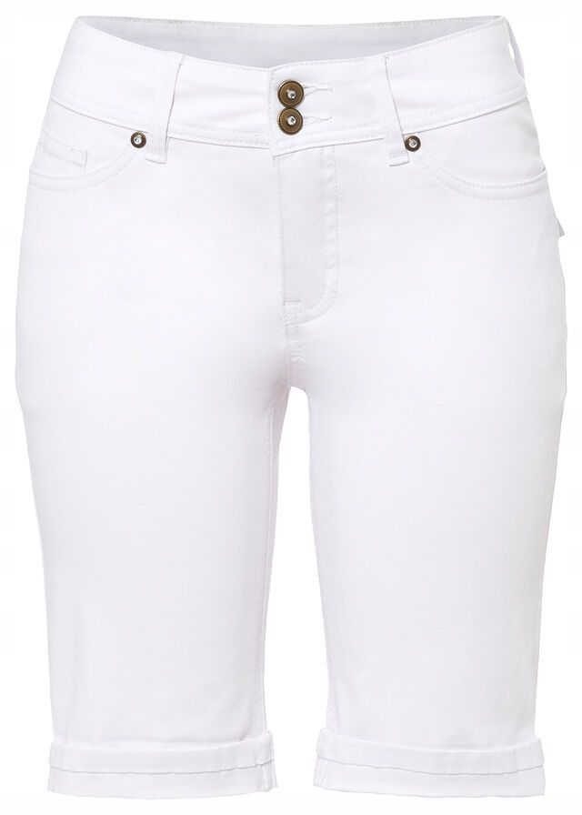 B.P.C białe jeansowe bermudy damskie 50.