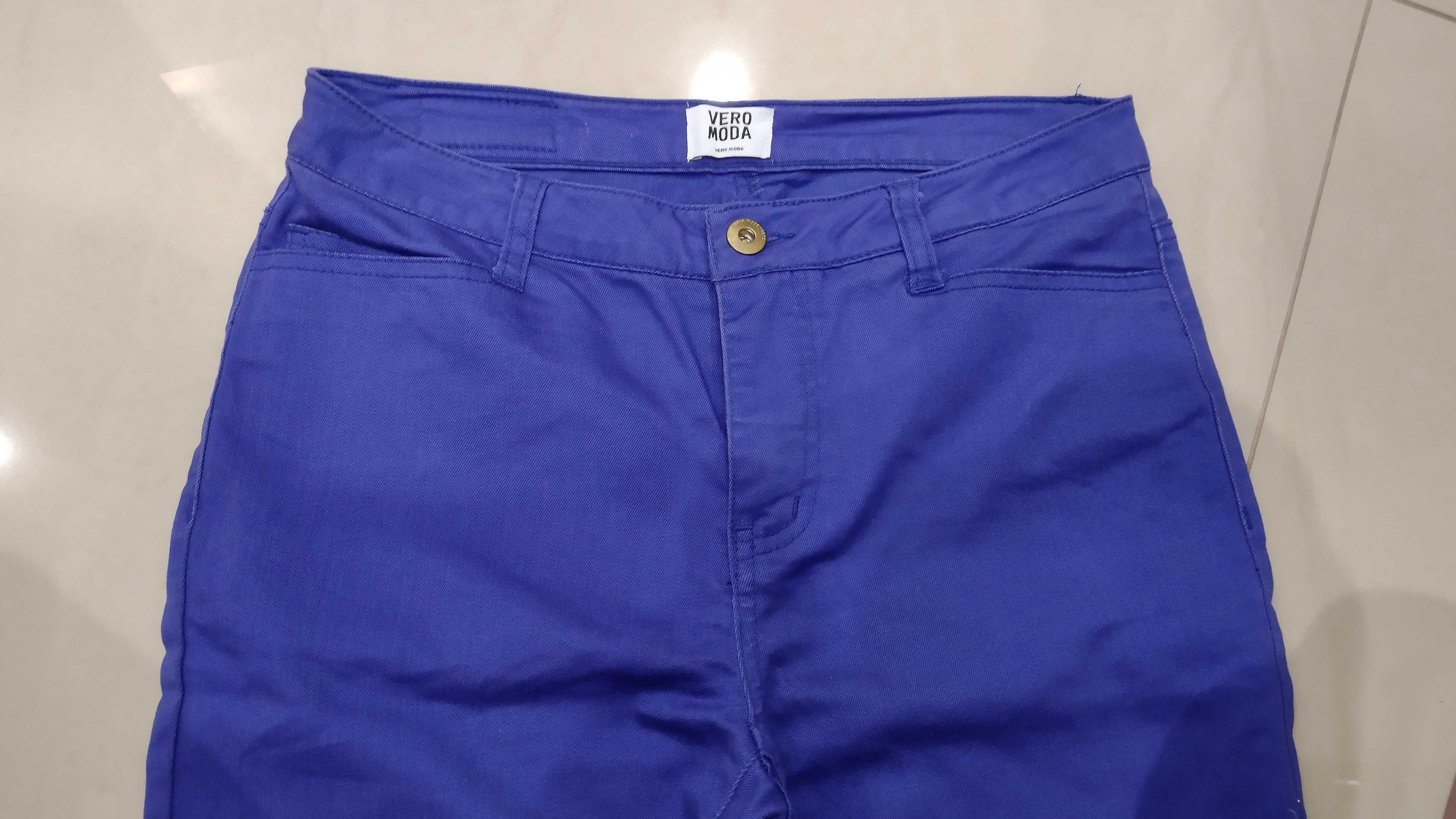 Kobaltowe spodnie Vero Moda 28/34 S