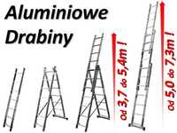 Wypożyczę DRABINA aluminiowe 3x7 3x9 3x11 uniwersalne lekkie