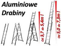Wypożyczę DRABINA aluminiowe 3x7 3x9 3x11 3x14 uniwersalne lekkie