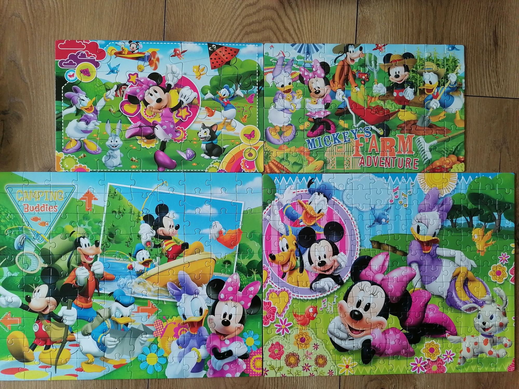 Puzzle 4w1 Disney Junior + gratis Minnie Mouse