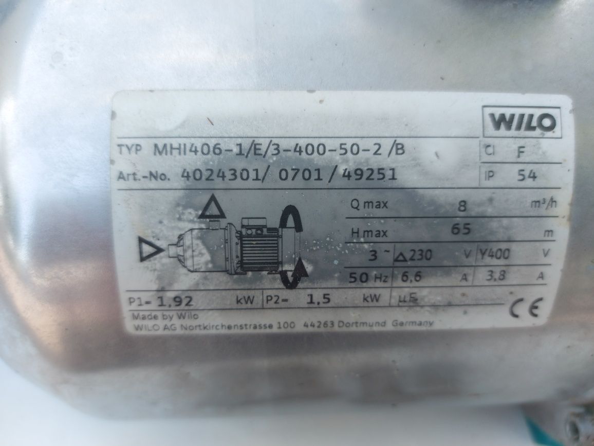 Pompa wody Wilo MHI 406