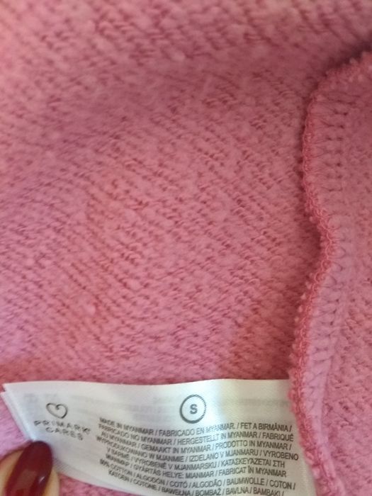 Casaco fato treino  Primark cor de rosa com capuz