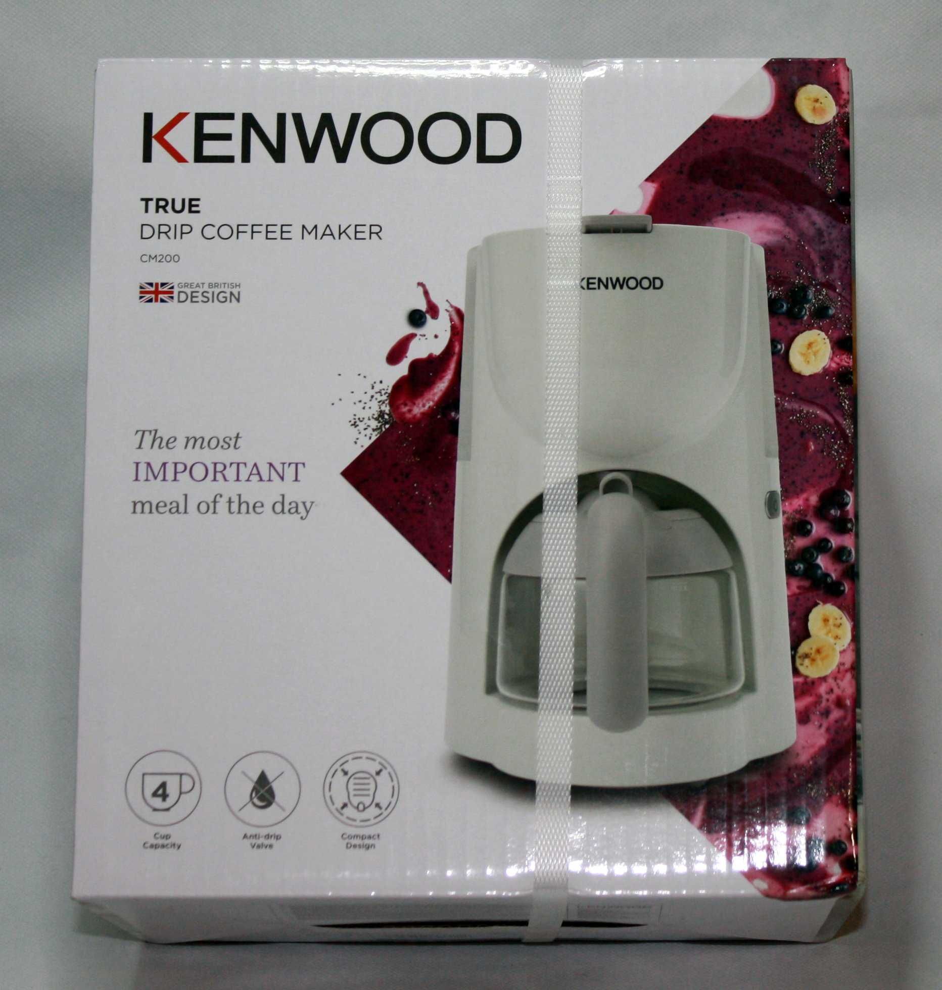 Ekspres do kawy Kenwood CM200 True-Serie 4 filiżanki biały 650W