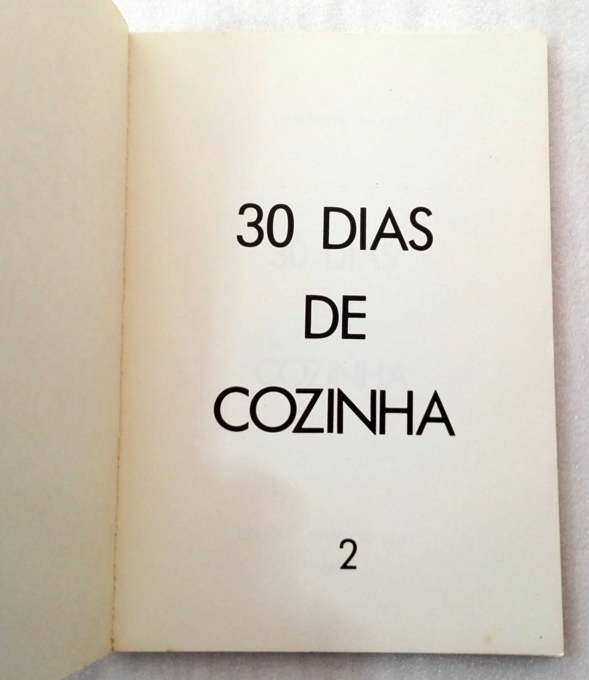 Livros 30 Dias de Cozinha e 30 Dias de Cozinha - Doces