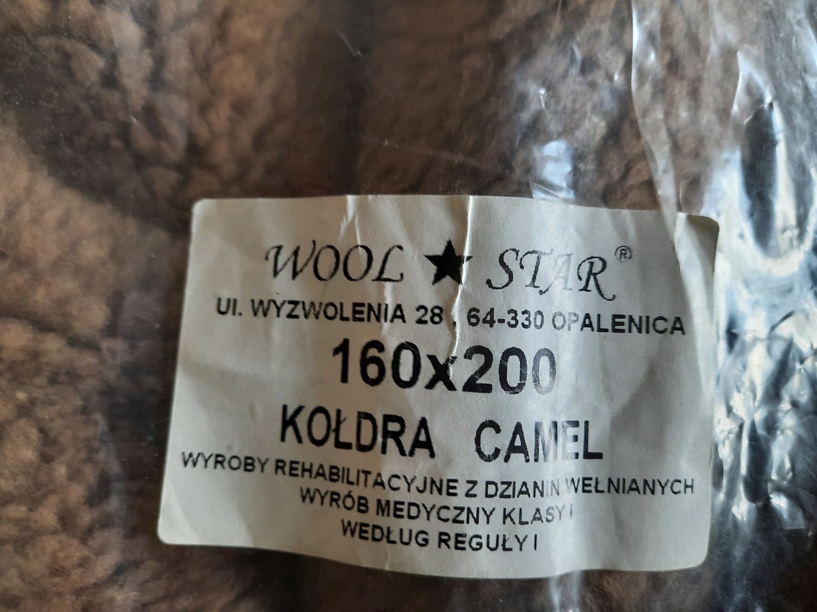 Wool Star Camel kołdra 160x200