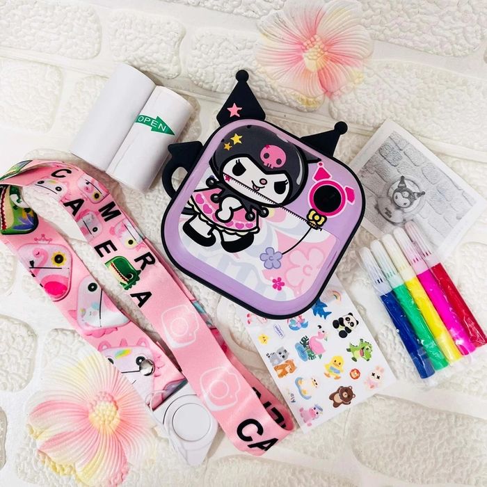 Дитячий фотоапарат принтер куромі жирафа зайчик