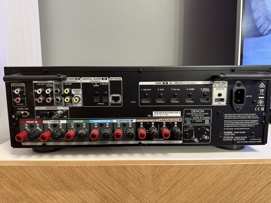 Zestaw audio Hi-Fi: Polk Audio S50e + Denon AVR-X1500H.