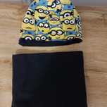 Komplet czapka I komin w minionki