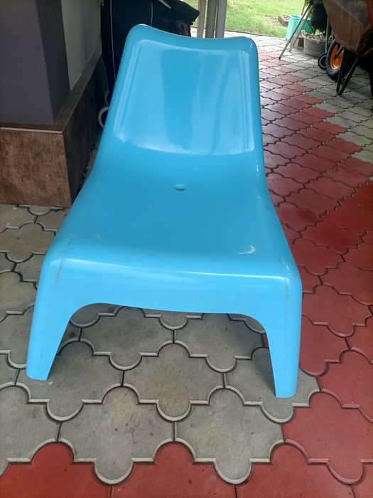 Krzesło ogrodowe IKEA Vago niebieskie
