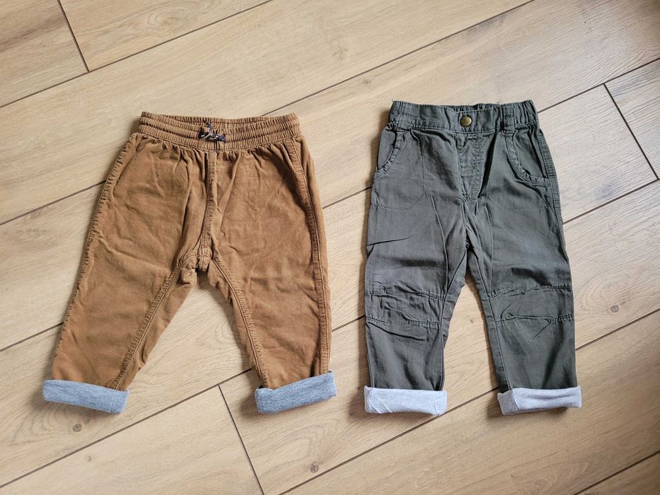 Zestaw spodni 86 12-18 H&M Smyk koszulki paka chłopięce niemowlęce