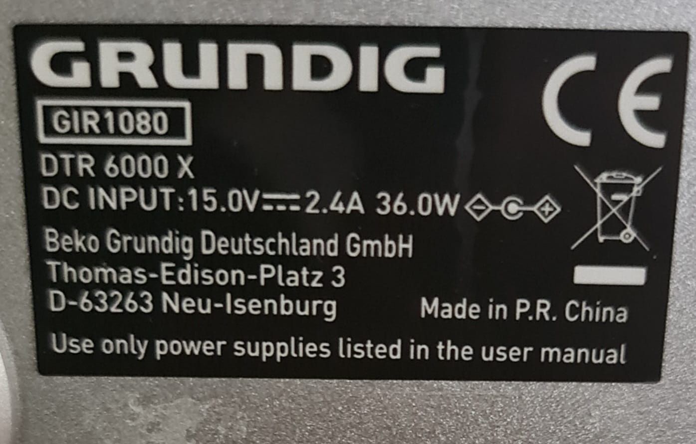 Интернет радио Grundig DTR 6000 X