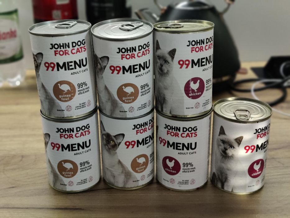 7 puszek karmy dla kota John Dog for cats