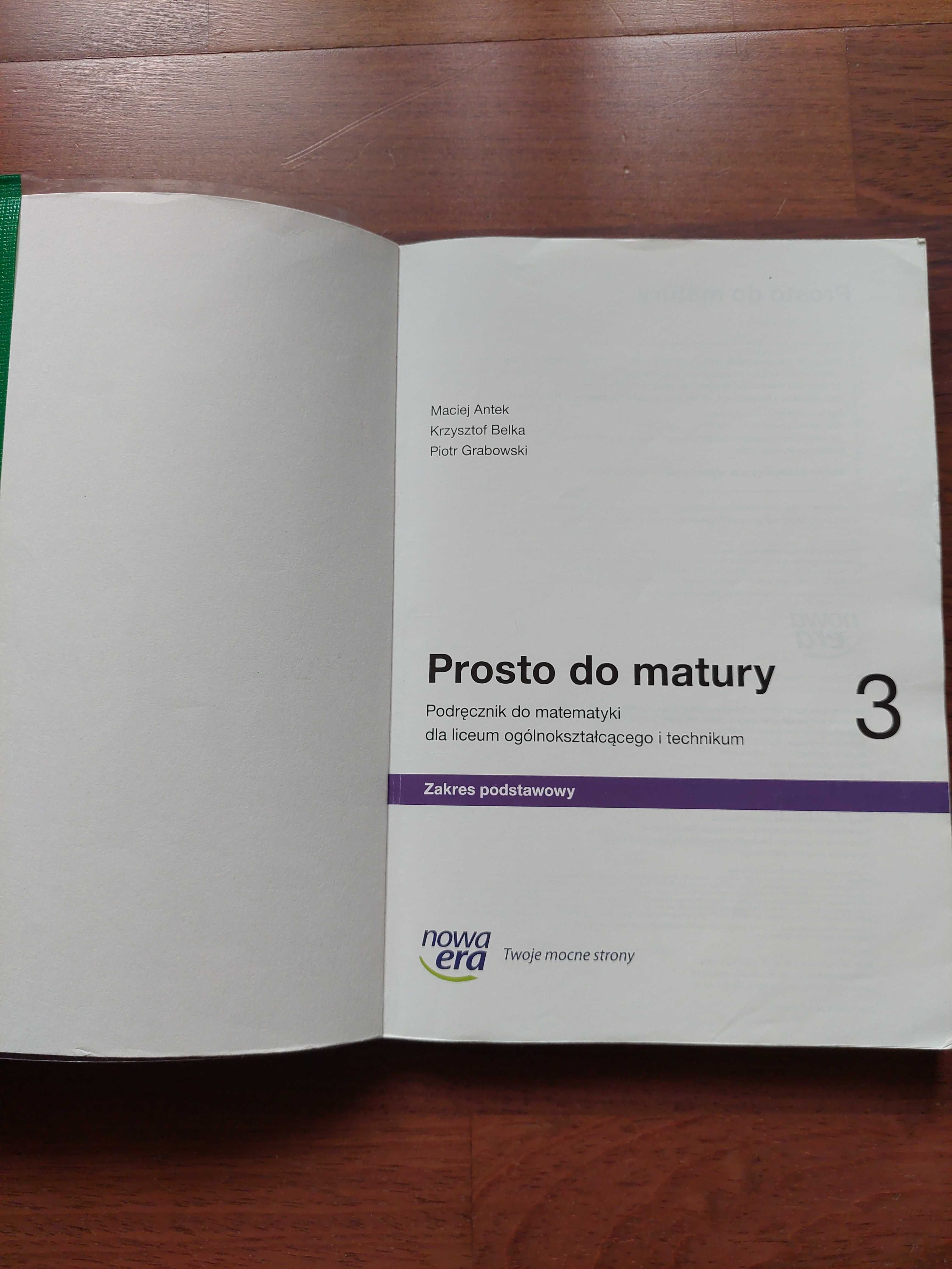 ***Prosto do matury 3 podstawowy Nowa Era - świetny stan, oprawiony***