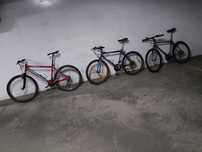 Três bicicletas roda 26
