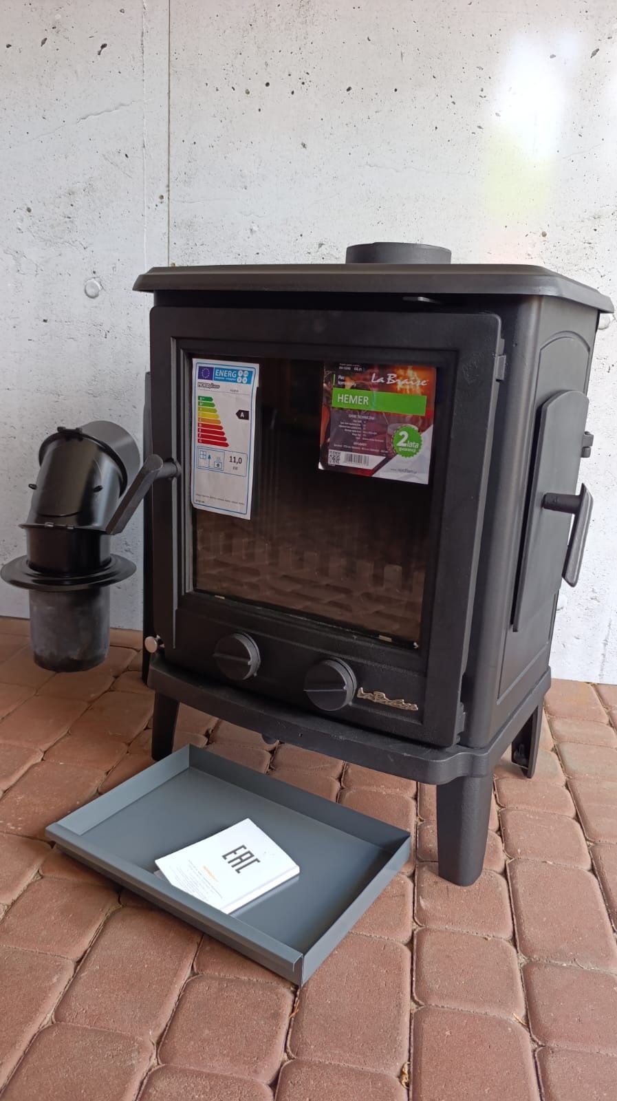 Kominek żeliwny Nordfam 11 kw