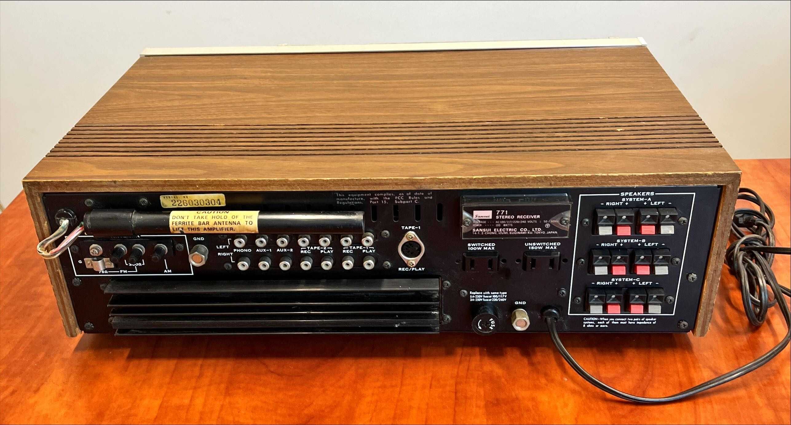 Amplityner SANSUI 771