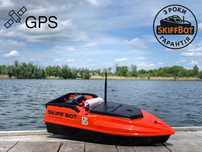 Карповий кораблик Skiff bot Pro S з GPS, бункер 3 кг, пульт, АКБ 21А