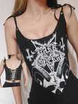 Gorset Dark Funeral ćwieki black metal tshirt restyle killstar goth