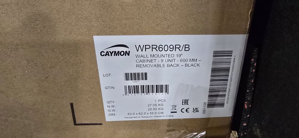 Armario  de parede de 19 polegadas da Caymon.