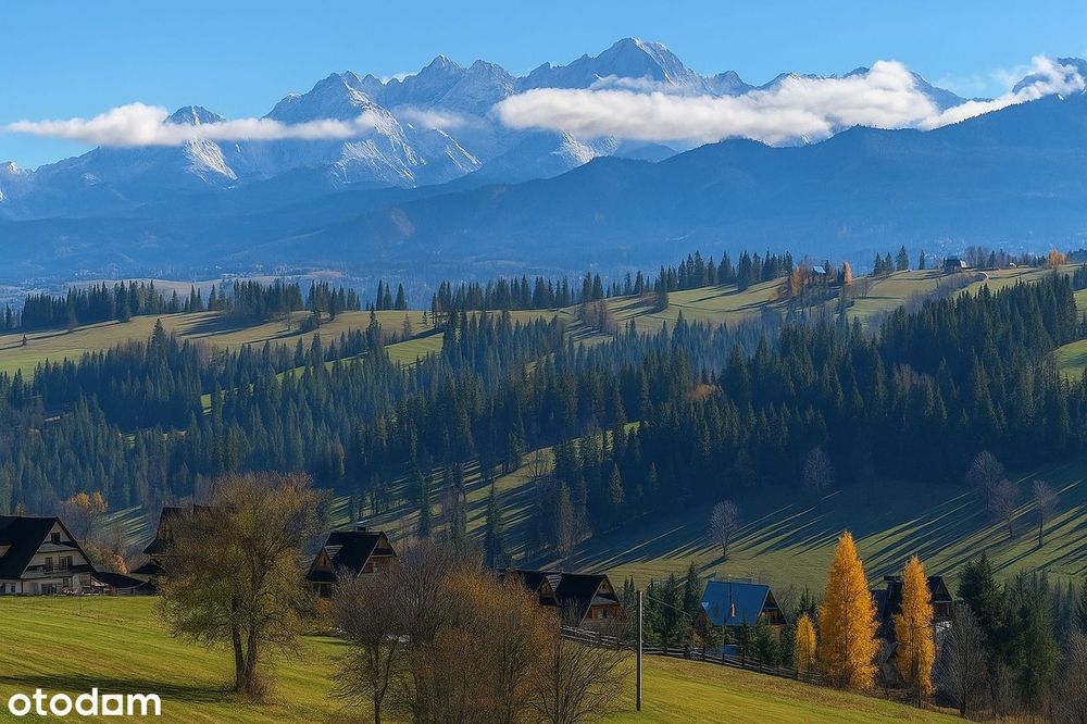 Ząb, widokowa działka budowlana, 7km od Zakopanego