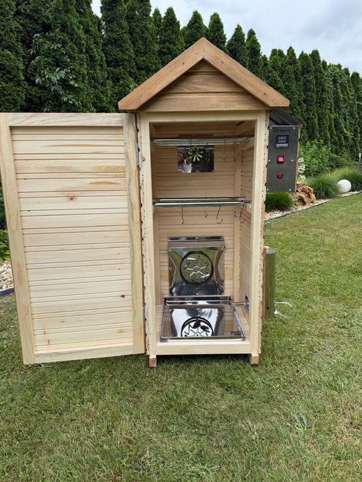 Wędzarnia 4w1: suszenie, wędzenie na zimno i gorąco, smażenie