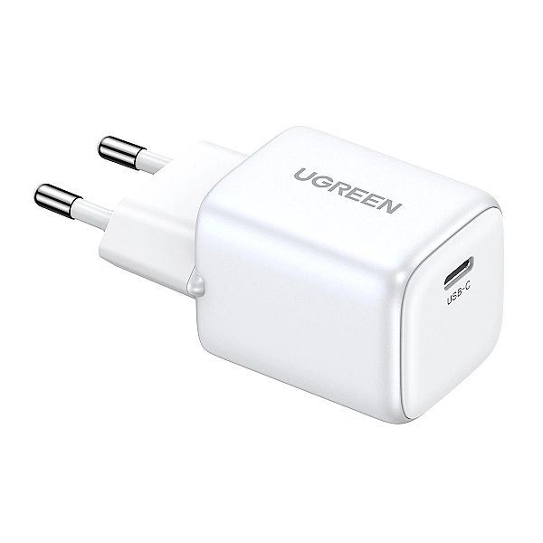 Szybka ładowarka sieciowa GaN Usb C 30w Pd Ugreen Nexode Mini - biała