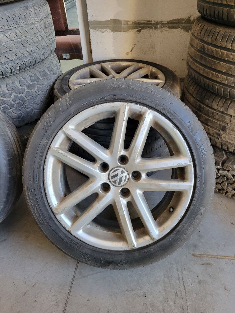 колеса в зборі r17 5\112  vw audi skoda 225/45/r17