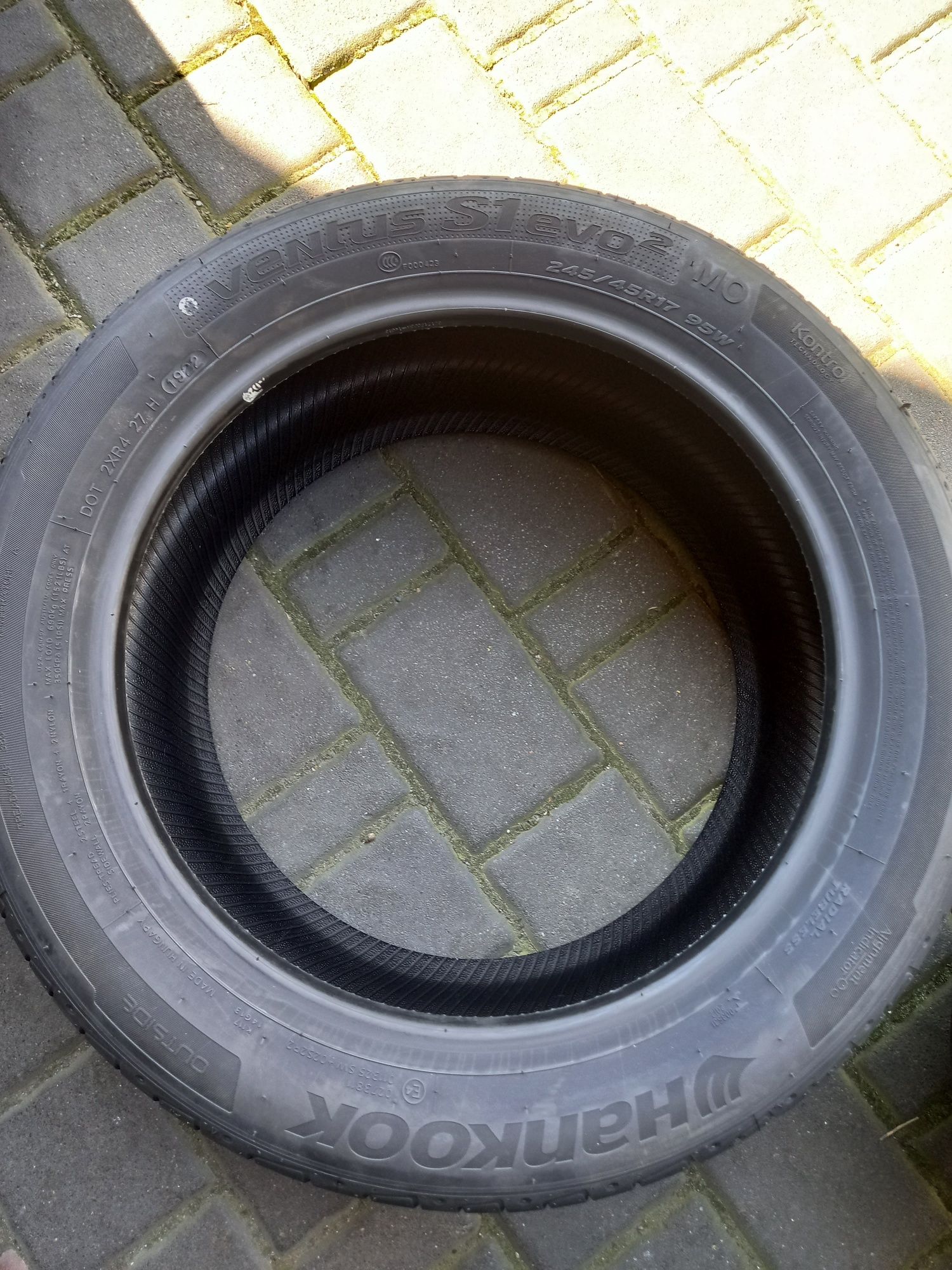 Opony Letnie Hankook Ventus S1 Evo2 245/45/17 4 sztuki DOT 1922