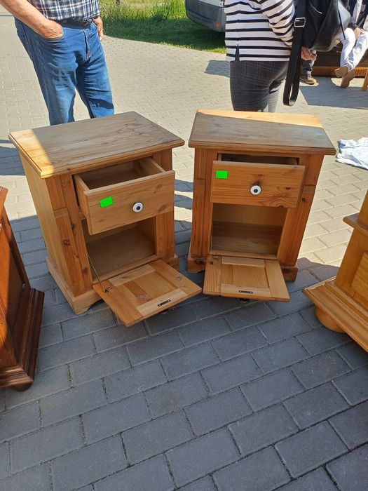 Komplet szafek nocnych sosnowych